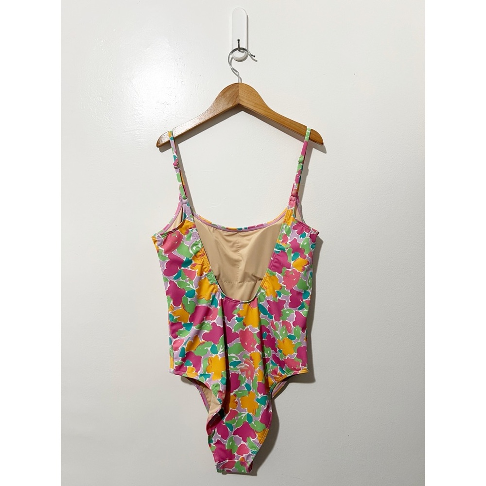 Cotton On Floral Print Cheeky One-Piece Swimsuit Size Medium - Picture 6 of 10